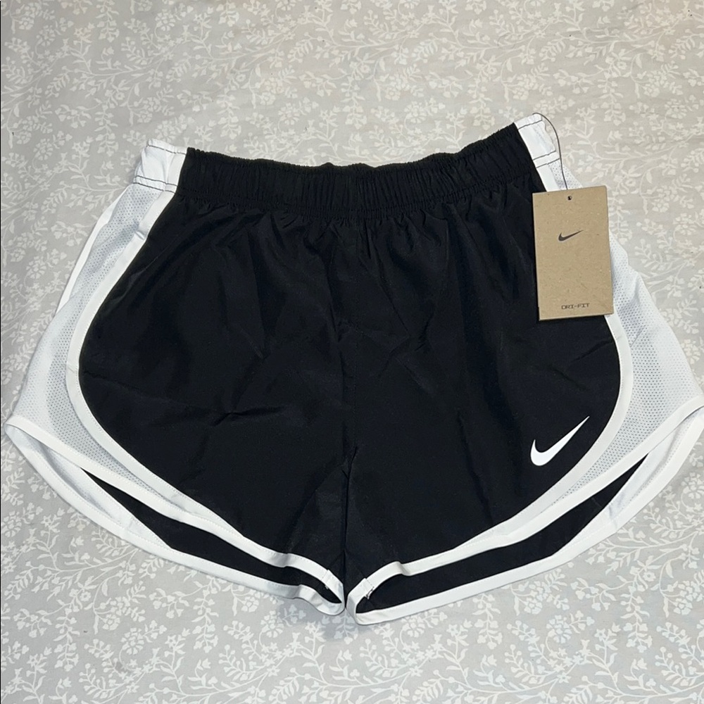 Nike Women's Black and White Running Shorts